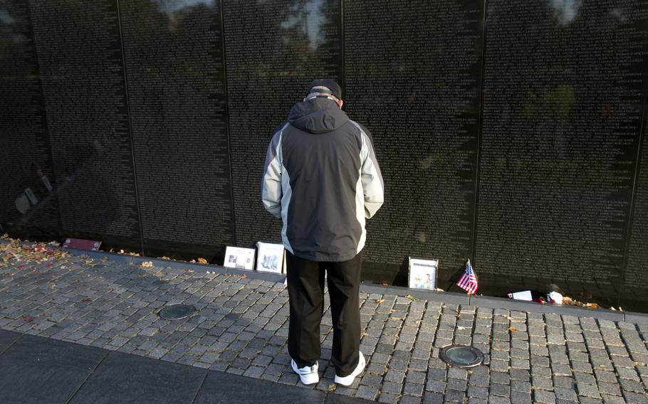 Veterans Day 2013 at the Vietnam Veterans Memorial in Washington, D.C.