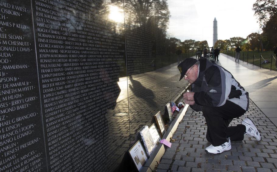 Veterans Day 2013 at the Vietnam Veterans Memorial in Washington, D.C.