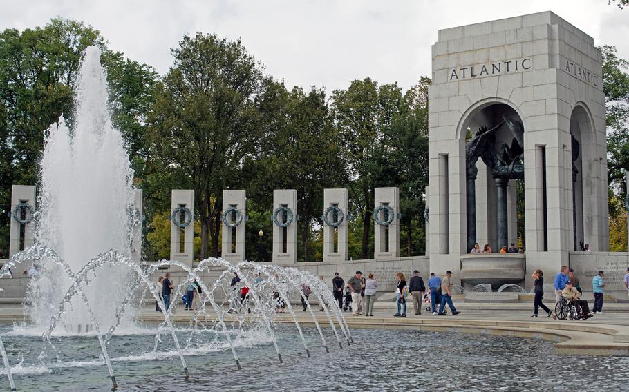 The Atlantic Theater Pavilion at the World War II Memorial on Oct. 1, 2014.