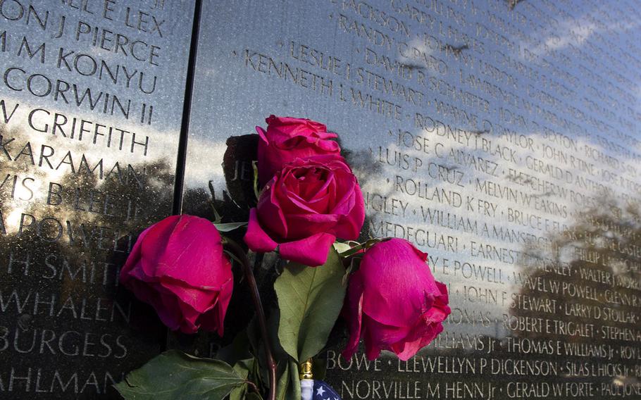 Veterans Day 2014 at the Vietnam Veterans Memorial in Washington, D.C.
