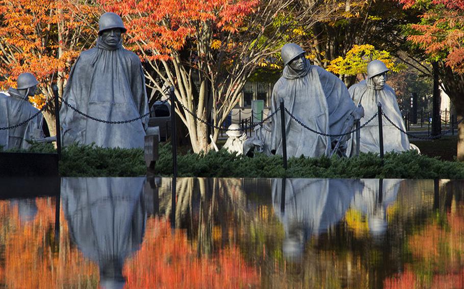 Veterans Day 2014 at the Korean War Memorial in Washington, D.C.