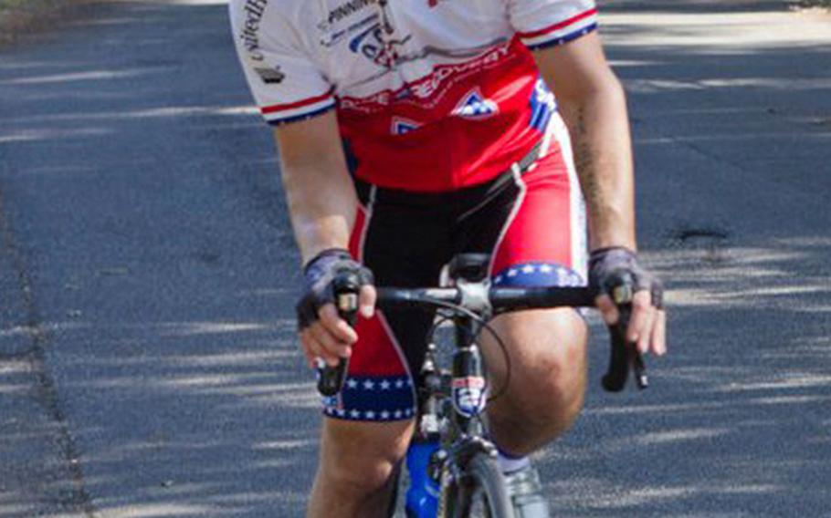 This handout photo from November 2010 shows Clay Hunt in the 2010 Florida Ride. Hunt was a Marine Corps veteran who battled post-traumatic stress disorder, killed himself in 2011 after tours of duty in Iraq and Afghanistan.