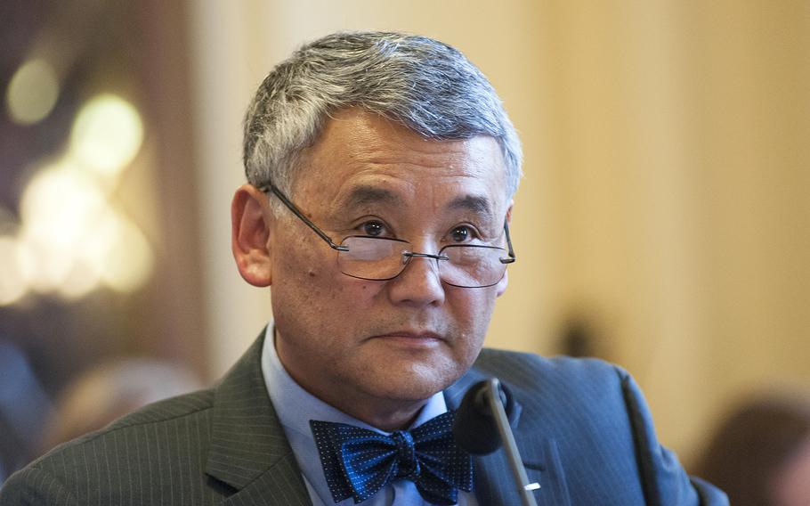 Gary Abe, the VA's Deputy Assistant Inspector General for Audits and Evaluations, attends a House Subcommittee on Disability Assistance and Memorial Affairs hearing on Capitol Hill in Washington, D.C., on Thursday, June 11, 2015. Abe wrote in a prepared statement to the subcommittee that "significant challenges remain" in preventing thefts by unscrupulous individuals selected to handle the financial affairs of  veterans deemed too infirm or incapacitated to handle the affairs themselves.
