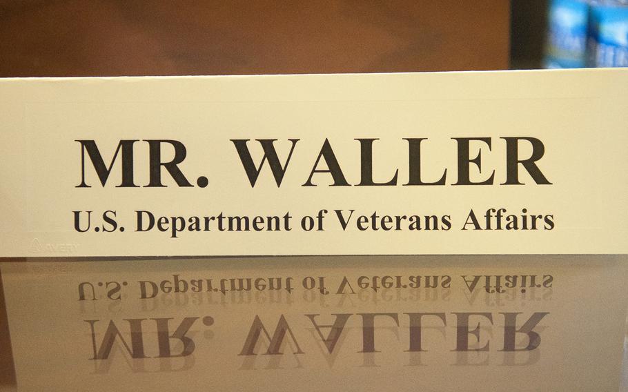 VA official Antione Waller was a no-show before a House Committee on Veterans Affairs hearing on Capitol Hill in Washington, D.C., on Wednesday, Oct. 21, 2015. Waller is the director of the VA's Baltimore Regional Office.