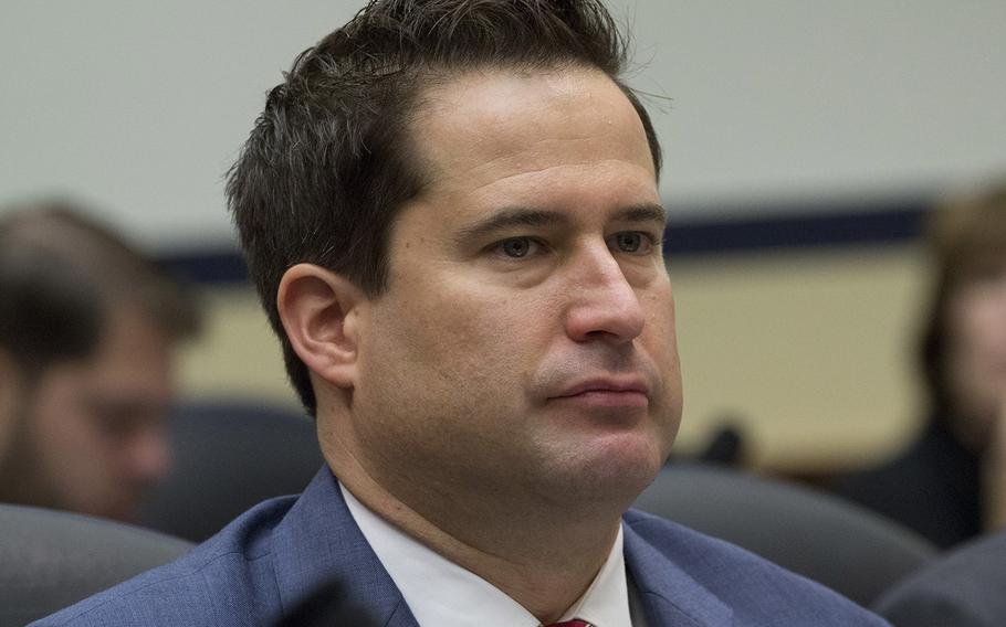 Rep. Seth Moulton, D-Mass., at a House Armed Services Committee hearing on Capitol Hill in December, 2015.
