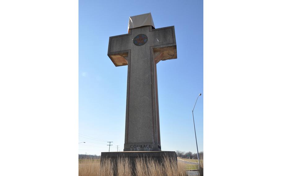 The Peace Cross in Bladensburg, Md., a memorial to soldiers killed in World War.