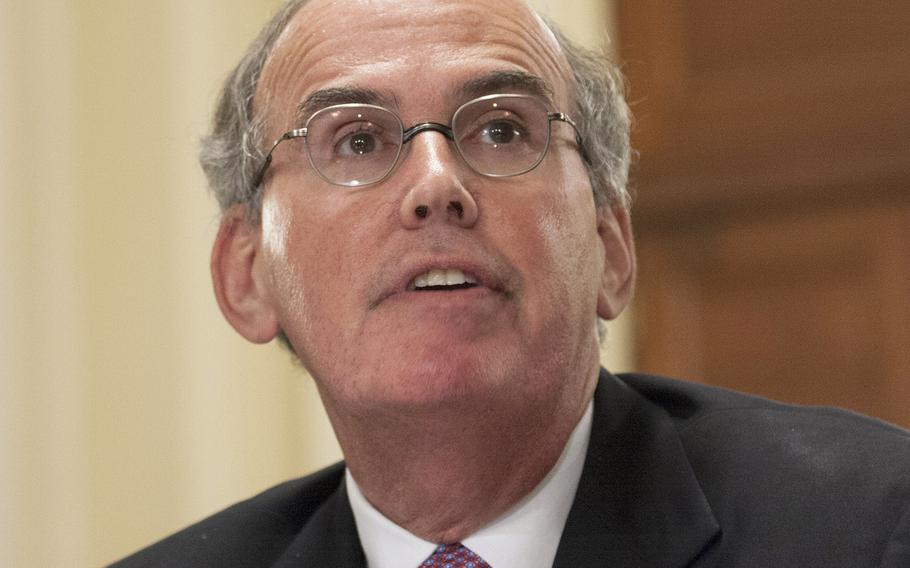 Department of Veterans Affairs Inspector General Michael Missal, shown here testifying at a House hearing in March, said Tuesday that the VA has not successfully followed through on 23 recommendations his office made for the hotline since early 2016.