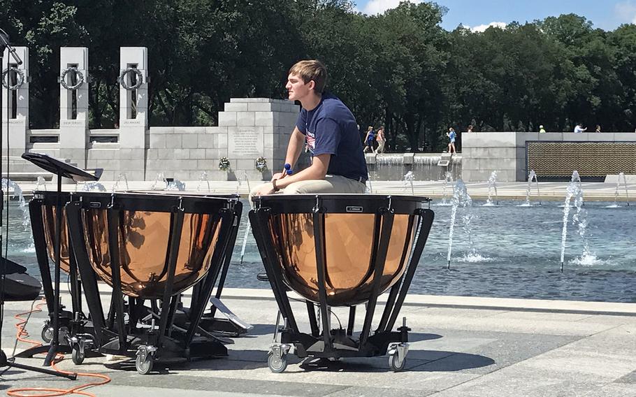 The 73rd commemoration of D-Day at the World War II Memorial in Washington, D.C., on June 6, 2017.