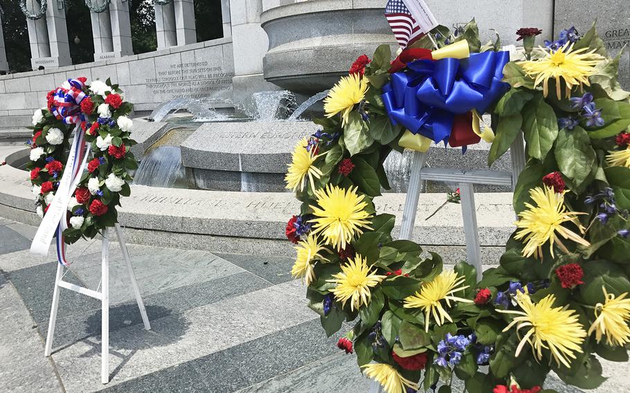 The 73rd commemoration of D-Day at the World War II Memorial in Washington, D.C., on June 6, 2017.