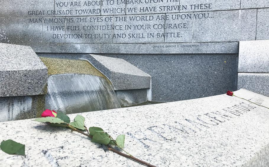 The 73rd commemoration of D-Day at the World War II Memorial in Washington, D.C., on June 6, 2017.