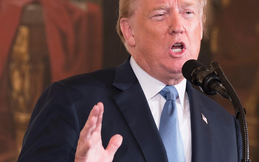 President Donald Trump awarded the nation’s highest military decoration to Garlin “Murl” Conner’s widow, Pauline, in a White House ceremony June 26, 2018.