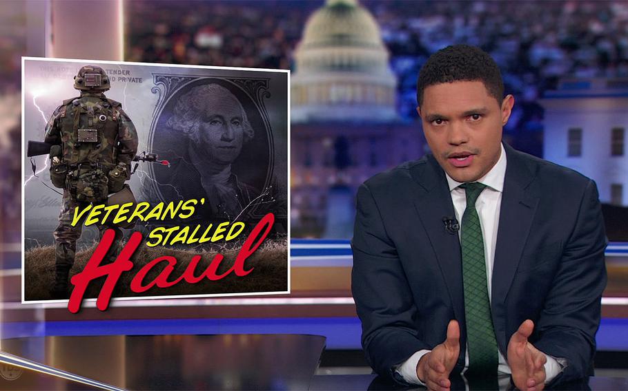 Trevor Noah talks about the GI Bill payment fiasco.