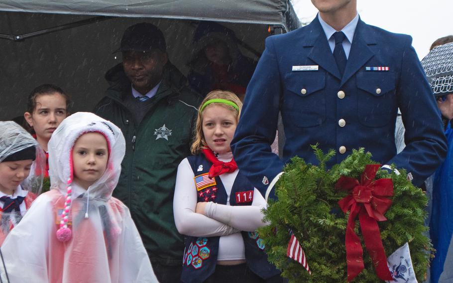 The US Soldiers' and Airmen's Home National Cemetery held a wreath laying ceremony - one wreath for each service - during Wreaths Across America on Dec. 15, 2018, in Washington, D.C