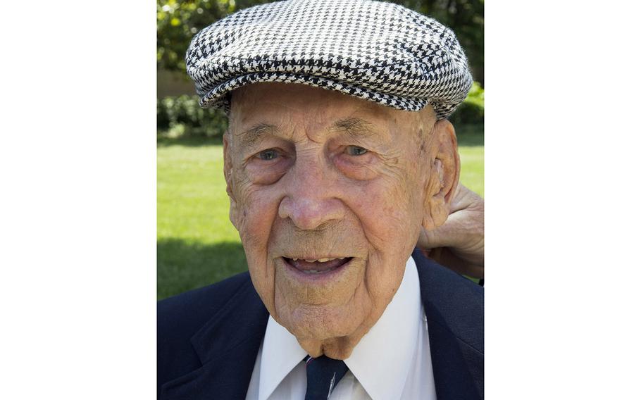 World War II veteran Richard Cole, of Doolittle's Raiders fame, attends the 2014 Memorial Day parade in Washington, D.C. Cole, the last of the 80 Doolittle Tokyo Raiders, died Tuesday, April 9, 2018. He was 103.