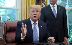 U.S. President Donald Trump speaks during a signing ceremony for H.R. 3151, the Taxpayer First Act in the Oval Office of the White House on July 1, 2019 in Washington, D.C. (Olivier Douliery/Abaca Press/TNS)