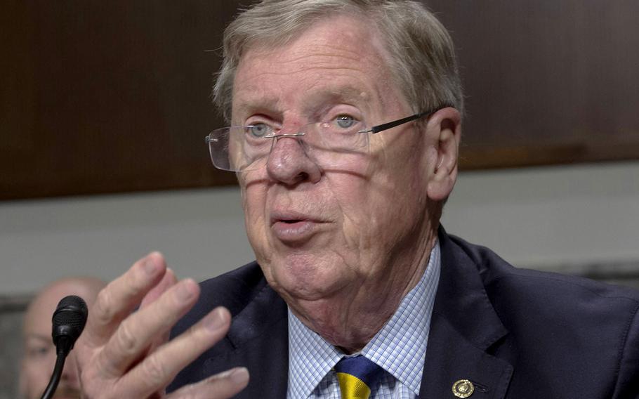 Senate Veterans' Affairs Committee Chairman Johnny Isakson, R-Ga., seen here in a 2018 photo, says he is "shocked, horrified and downright maddened" by what happened to veteran Joel Marrable.