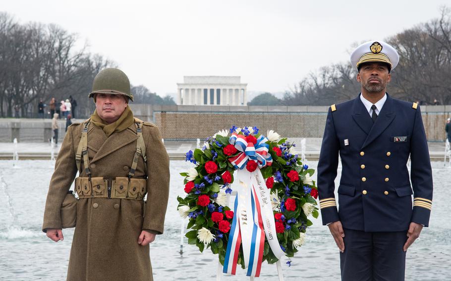 As part of the World War II Memorial's Battle of the Bulge 75th Anniversary Commemoration, a wreath-laying with representation from Allied nations took place on December 16, 2019.  