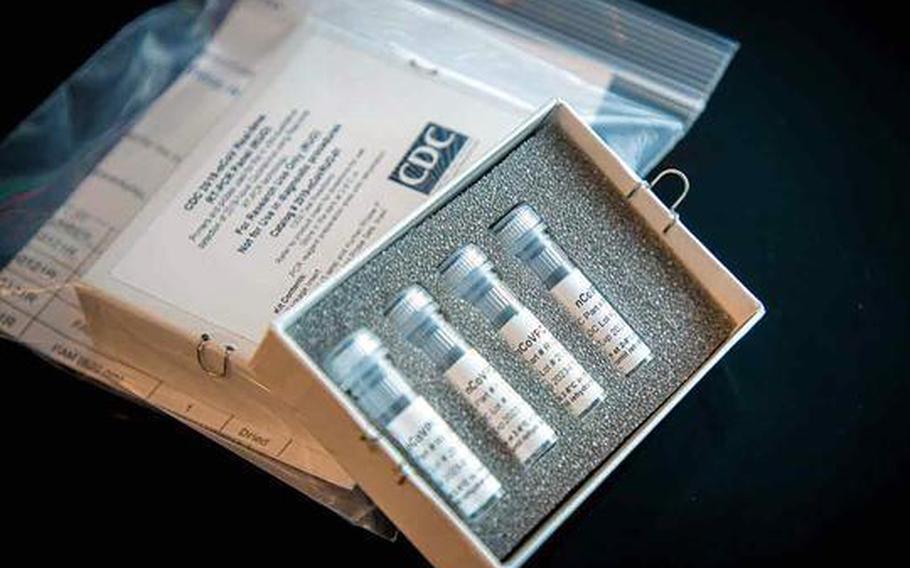 CDC's laboratory test kit for severe acute respiratory syndrome coronavirus. The VA attributes the surge in cases in June to an increase in testing.