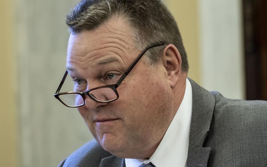 Sen. Jon Tester, D-Mont., at a hearing in 2019.