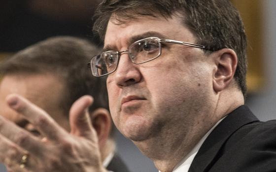 Secretary of Veterans Affairs Robert Wilkie, at a House Appropriations Committee hearing in March, 2019.