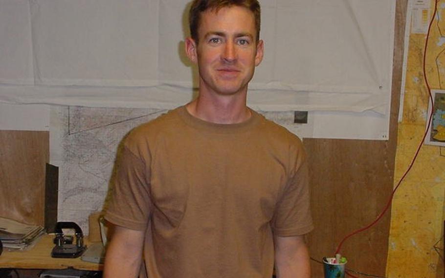 Then-Air Force 1st Lt. Brian Liebenow at Kandahar Air Base in Afghanistan in 2002, where he was serving with the 23rd Special Tactics Squadron. A year earlier, Liebenow was at Karshi-Khanabad Air Base in Uzbekistan. 

