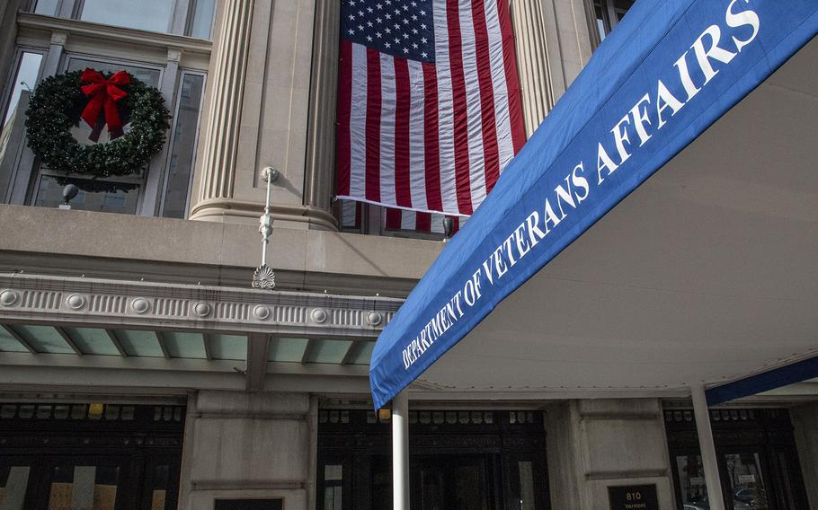 The Department of Veterans Affairs headquarters in Washington, D.C., in December, 2020/