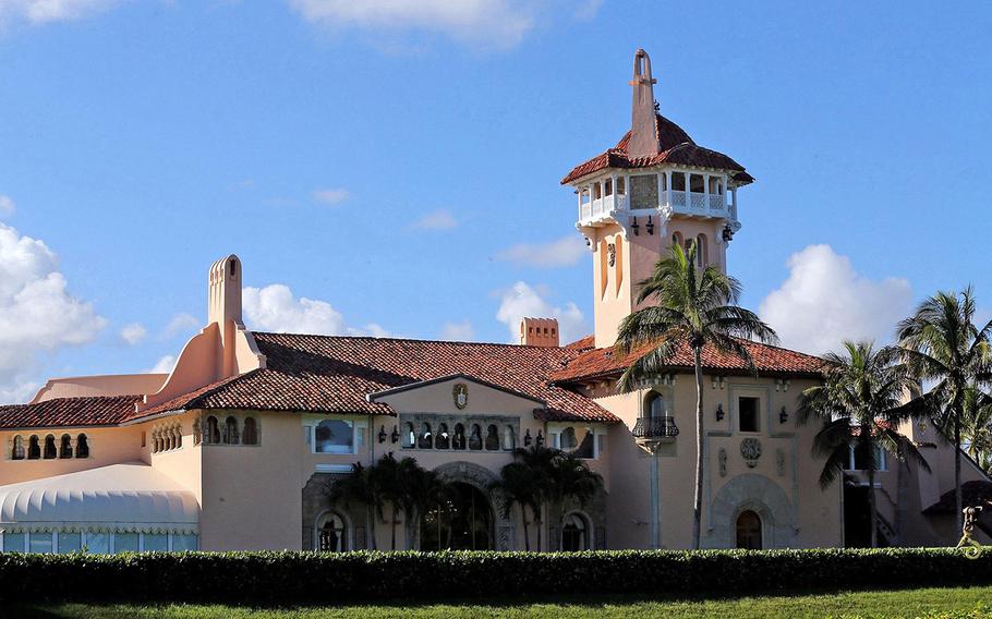 President Donald Trump’s Mar-a-Lago resort in Palm Beach, Fla. 