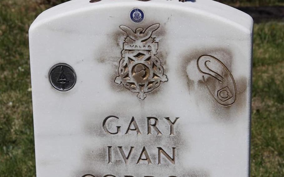 Police in Maine are seeking assistance regarding suspected vandalism to Delta Force Master Sgt. Gary Gordon's gravestone. Gordon was a sniper team leader on the lead Black Hawk helicopter during the 1993 Mogadishu raid at the center of the book and movie ''Black Hawk Down.''