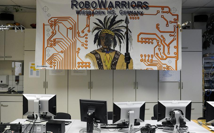 The RoboWarriors, the Wiesbaden High School's robotics club, has again constructed and entered a robot for the FIRST Robotics Competition in Las Vegas.